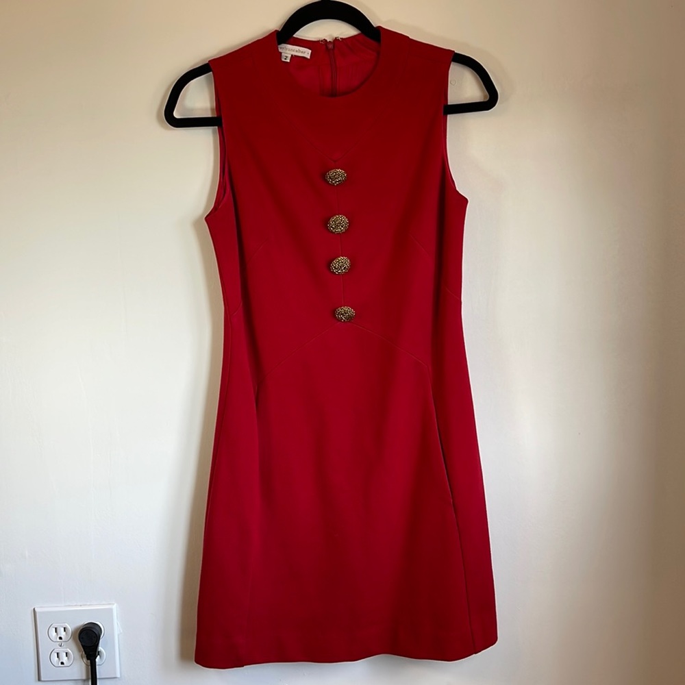 Red Corey Lynn Calter Shift Dress